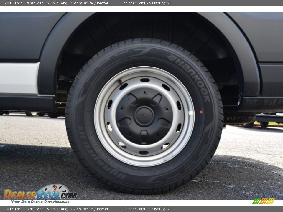 2015 Ford Transit Van 150 MR Long Oxford White / Pewter Photo #5