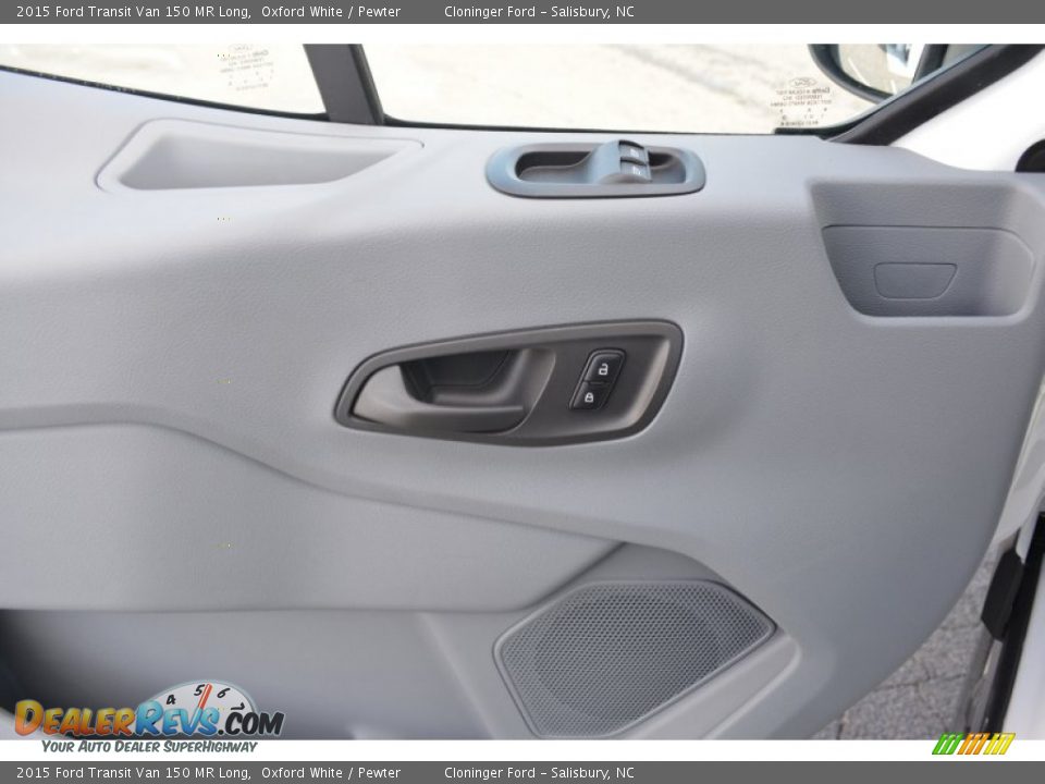 2015 Ford Transit Van 150 MR Long Oxford White / Pewter Photo #6