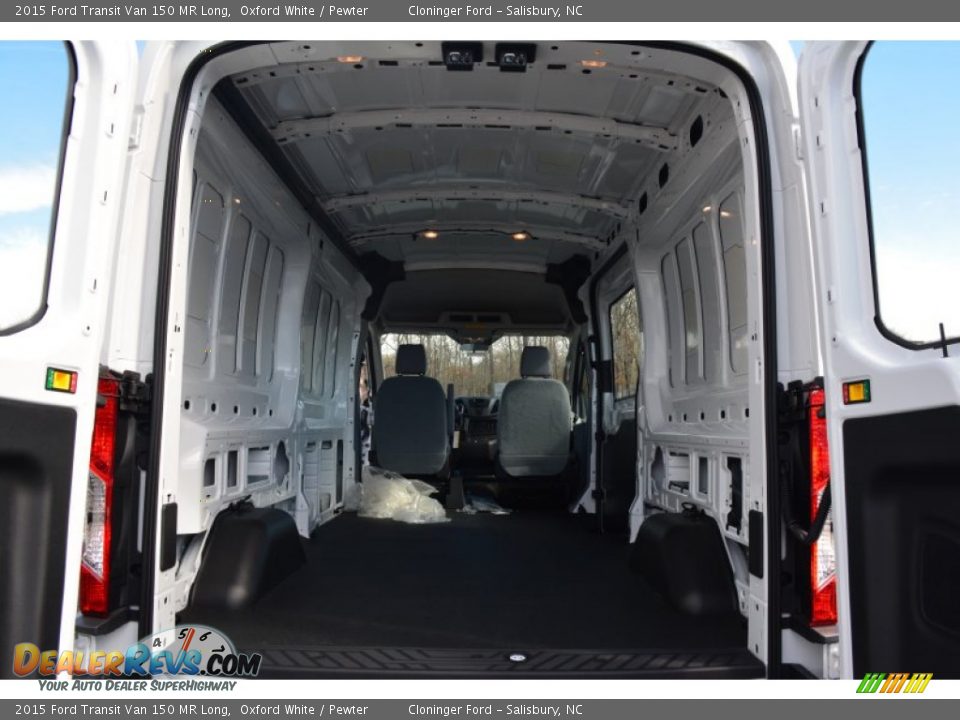 2015 Ford Transit Van 150 MR Long Oxford White / Pewter Photo #9