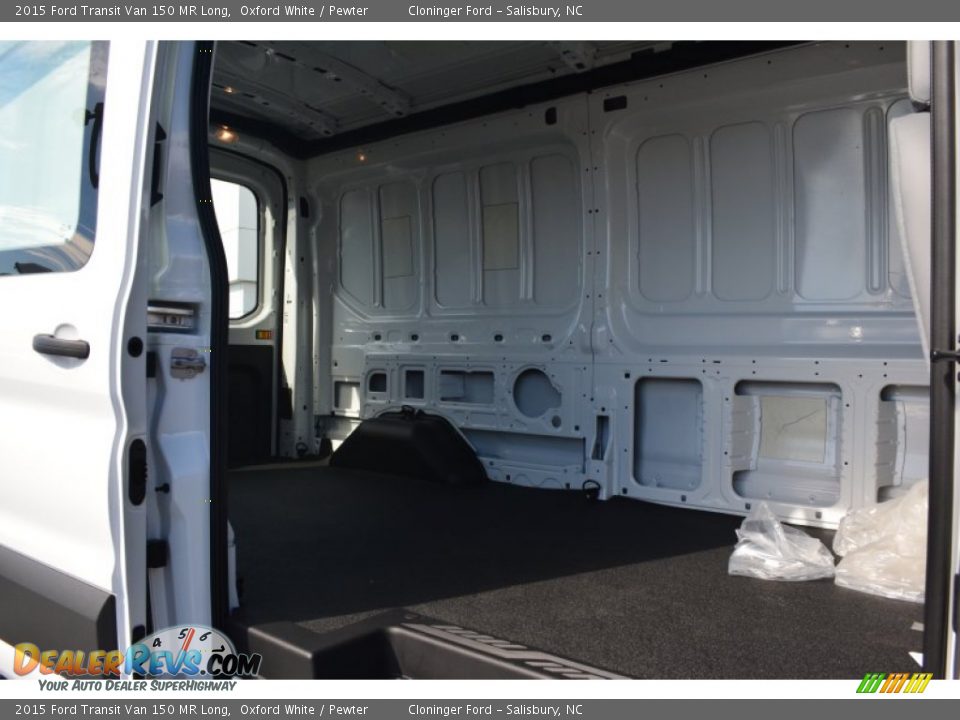 2015 Ford Transit Van 150 MR Long Oxford White / Pewter Photo #10