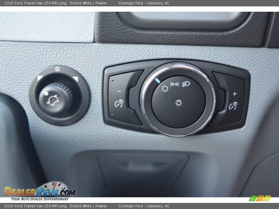 2015 Ford Transit Van 150 MR Long Oxford White / Pewter Photo #16