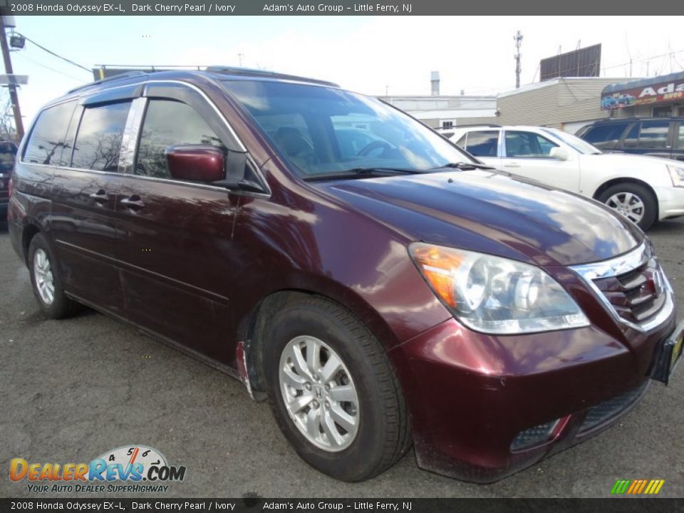 2008 Honda Odyssey EX-L Dark Cherry Pearl / Ivory Photo #3