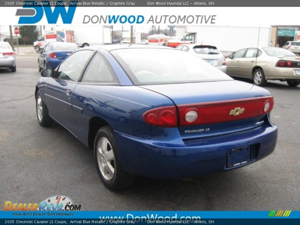 2005 Chevrolet Cavalier LS Coupe Arrival Blue Metallic / Graphite Gray Photo #2