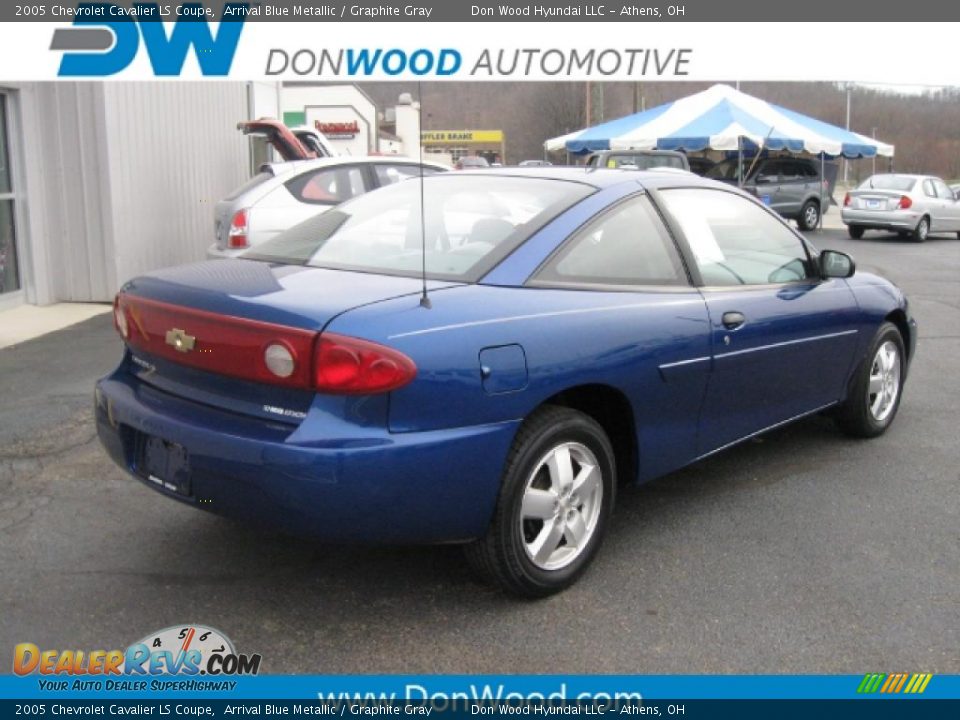 2005 Chevrolet Cavalier LS Coupe Arrival Blue Metallic / Graphite Gray Photo #3