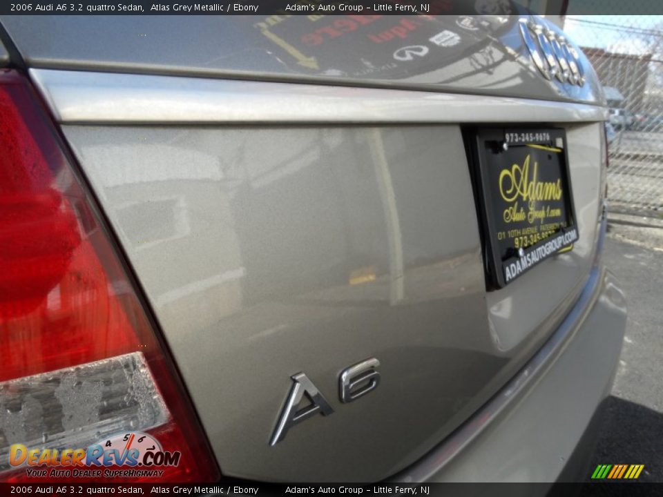 2006 Audi A6 3.2 quattro Sedan Atlas Grey Metallic / Ebony Photo #25