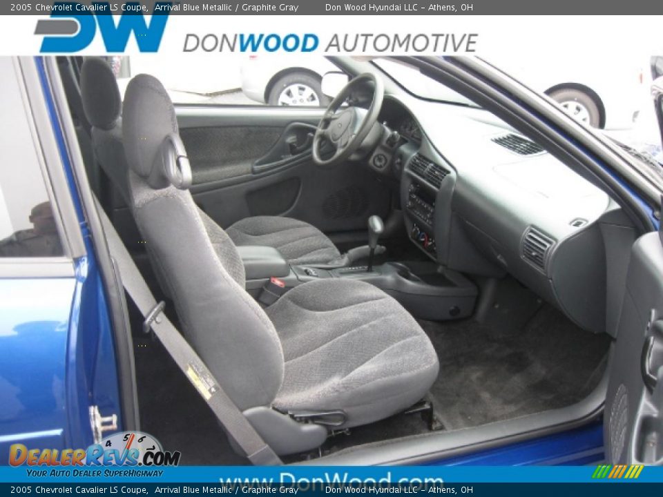 2005 Chevrolet Cavalier LS Coupe Arrival Blue Metallic / Graphite Gray Photo #6