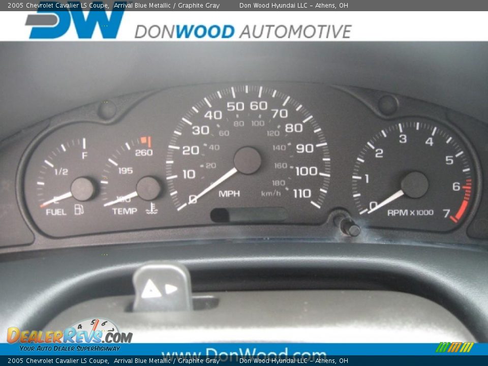 2005 Chevrolet Cavalier LS Coupe Arrival Blue Metallic / Graphite Gray Photo #11