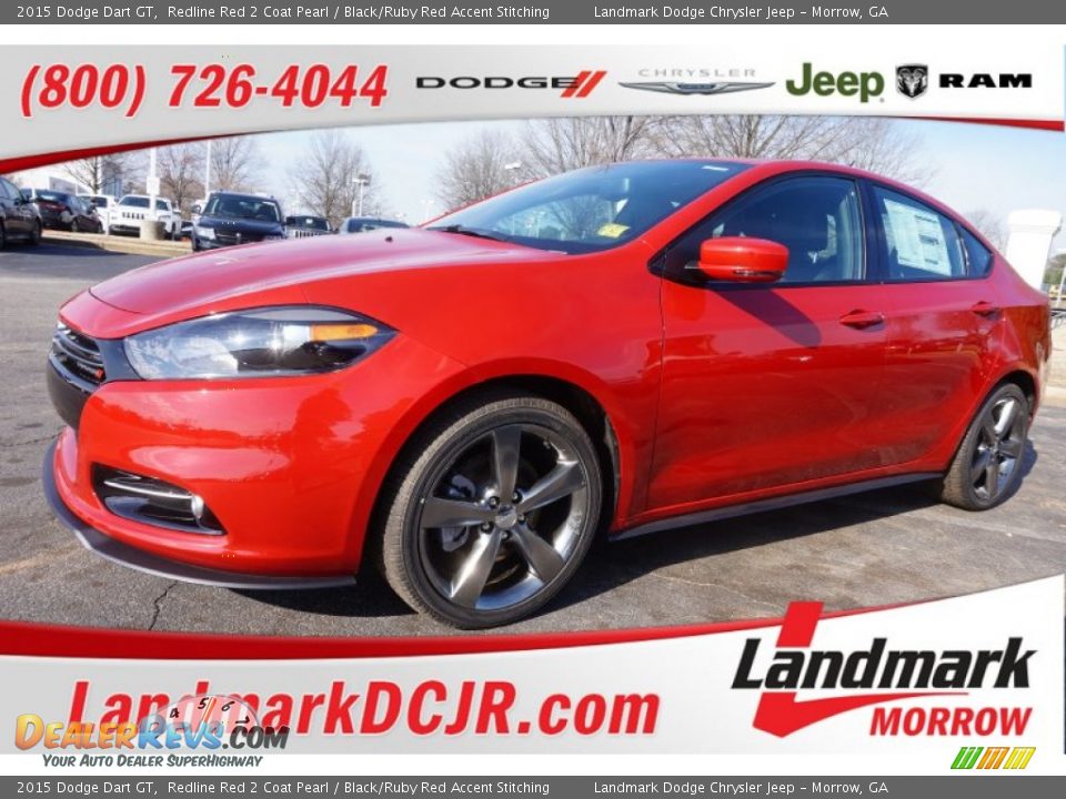 2015 Dodge Dart GT Redline Red 2 Coat Pearl / Black/Ruby Red Accent Stitching Photo #1