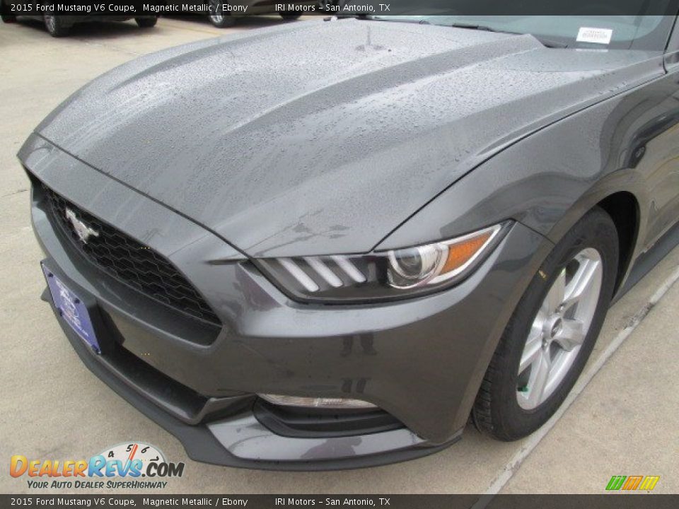 2015 Ford Mustang V6 Coupe Magnetic Metallic / Ebony Photo #6