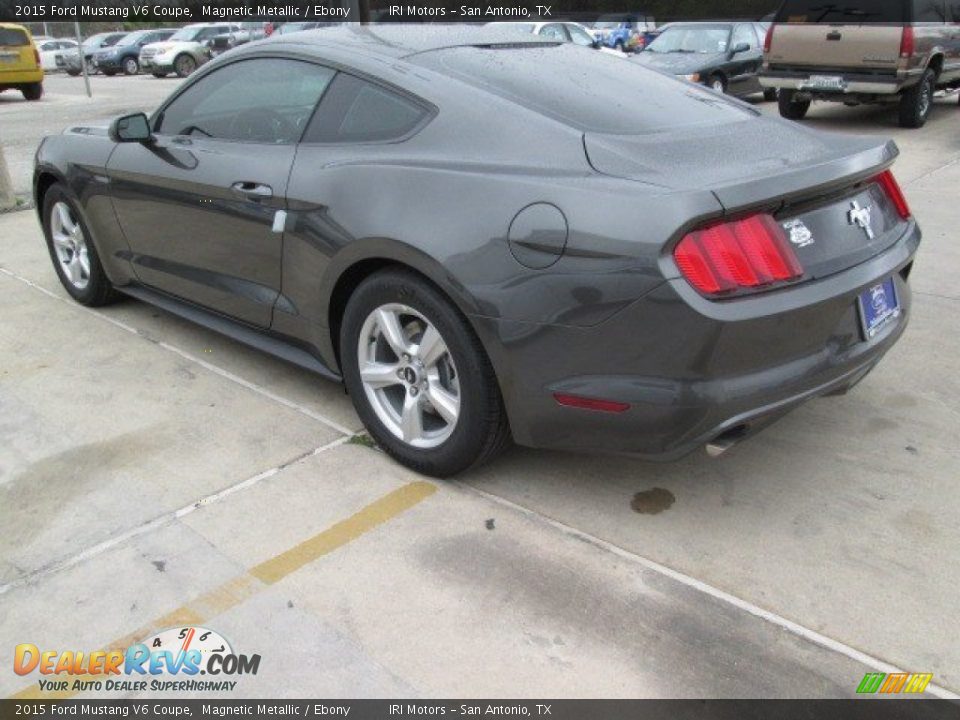 2015 Ford Mustang V6 Coupe Magnetic Metallic / Ebony Photo #7