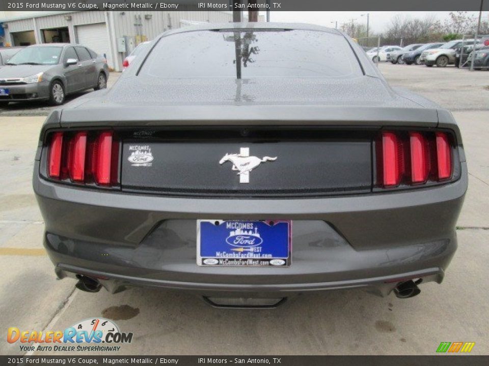 2015 Ford Mustang V6 Coupe Magnetic Metallic / Ebony Photo #8
