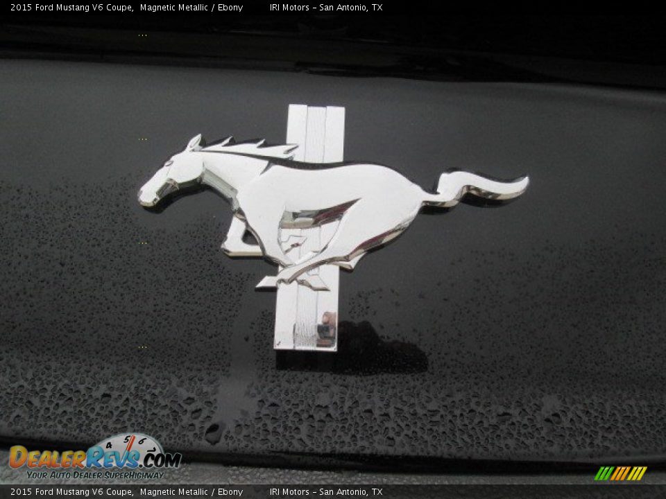 2015 Ford Mustang V6 Coupe Magnetic Metallic / Ebony Photo #9