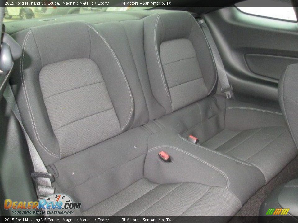 2015 Ford Mustang V6 Coupe Magnetic Metallic / Ebony Photo #11
