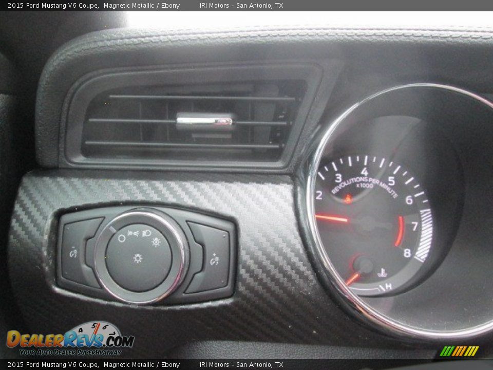 2015 Ford Mustang V6 Coupe Magnetic Metallic / Ebony Photo #18