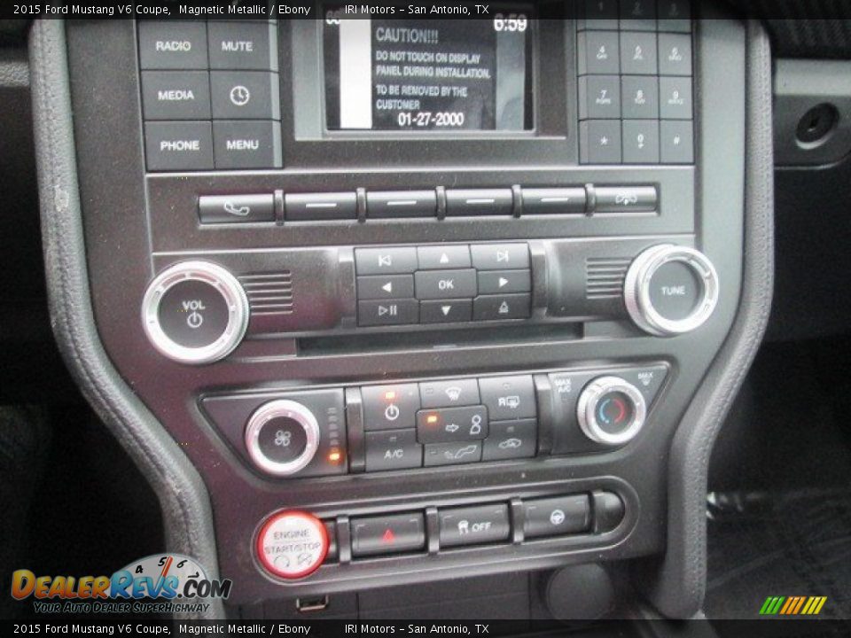 2015 Ford Mustang V6 Coupe Magnetic Metallic / Ebony Photo #22