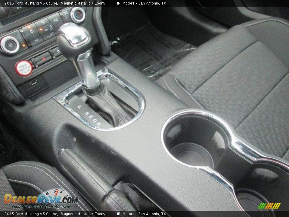 2015 Ford Mustang V6 Coupe Magnetic Metallic / Ebony Photo #23