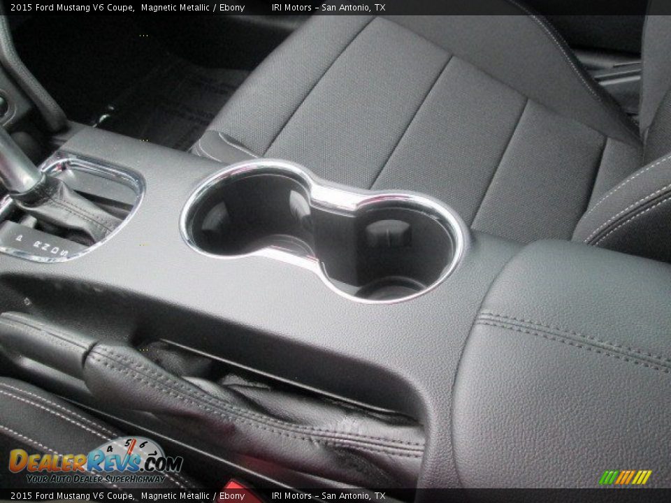 2015 Ford Mustang V6 Coupe Magnetic Metallic / Ebony Photo #24