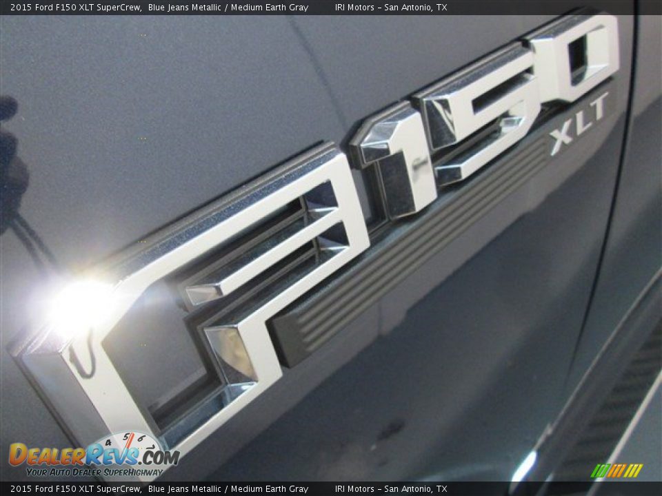 2015 Ford F150 XLT SuperCrew Blue Jeans Metallic / Medium Earth Gray Photo #4