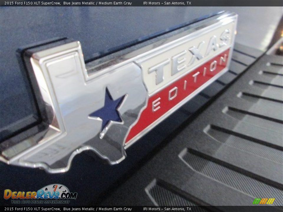 2015 Ford F150 XLT SuperCrew Blue Jeans Metallic / Medium Earth Gray Photo #7