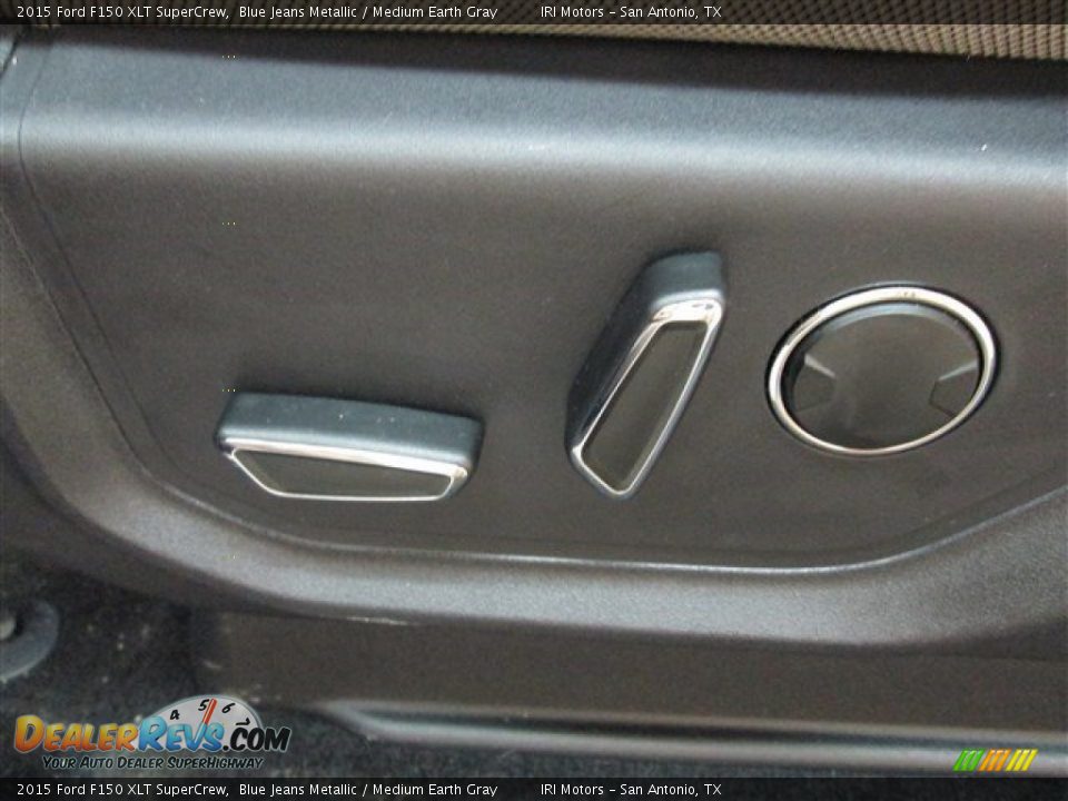 2015 Ford F150 XLT SuperCrew Blue Jeans Metallic / Medium Earth Gray Photo #13