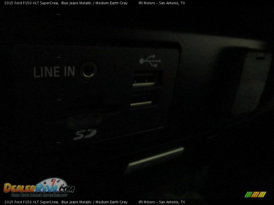 2015 Ford F150 XLT SuperCrew Blue Jeans Metallic / Medium Earth Gray Photo #15
