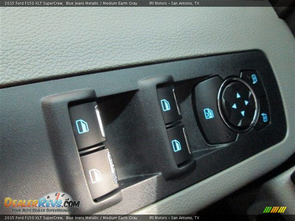 2015 Ford F150 XLT SuperCrew Blue Jeans Metallic / Medium Earth Gray Photo #19