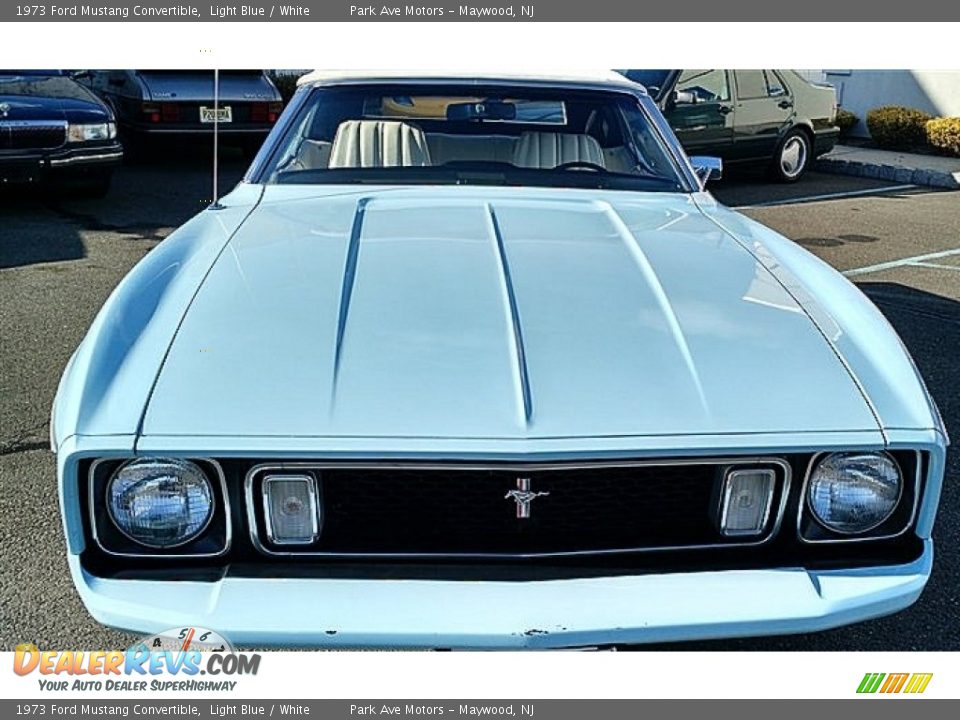 Light Blue 1973 Ford Mustang Convertible Photo #2