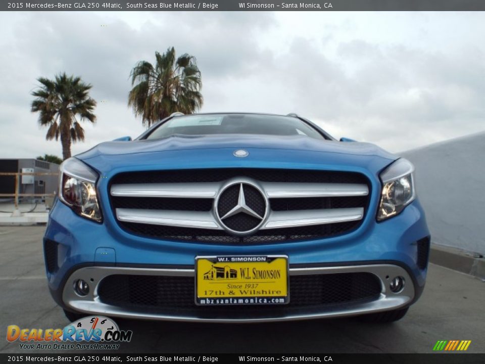 2015 Mercedes-Benz GLA 250 4Matic South Seas Blue Metallic / Beige Photo #2
