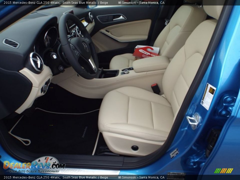 Beige Interior - 2015 Mercedes-Benz GLA 250 4Matic Photo #7