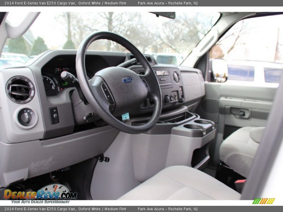 2014 Ford E-Series Van E250 Cargo Van Oxford White / Medium Flint Photo #11