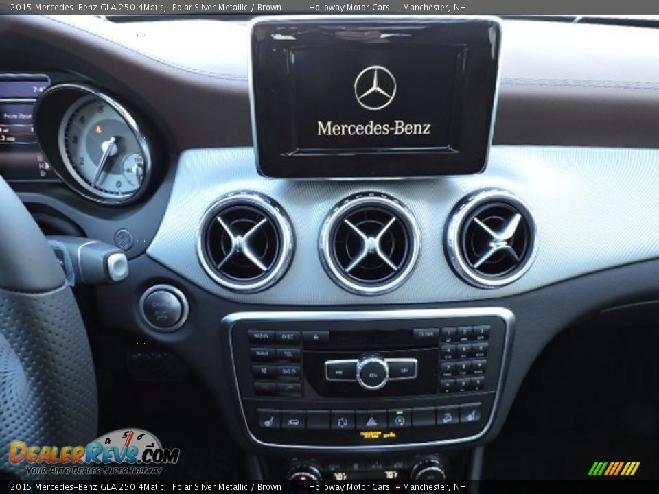 2015 Mercedes-Benz GLA 250 4Matic Polar Silver Metallic / Brown Photo #14