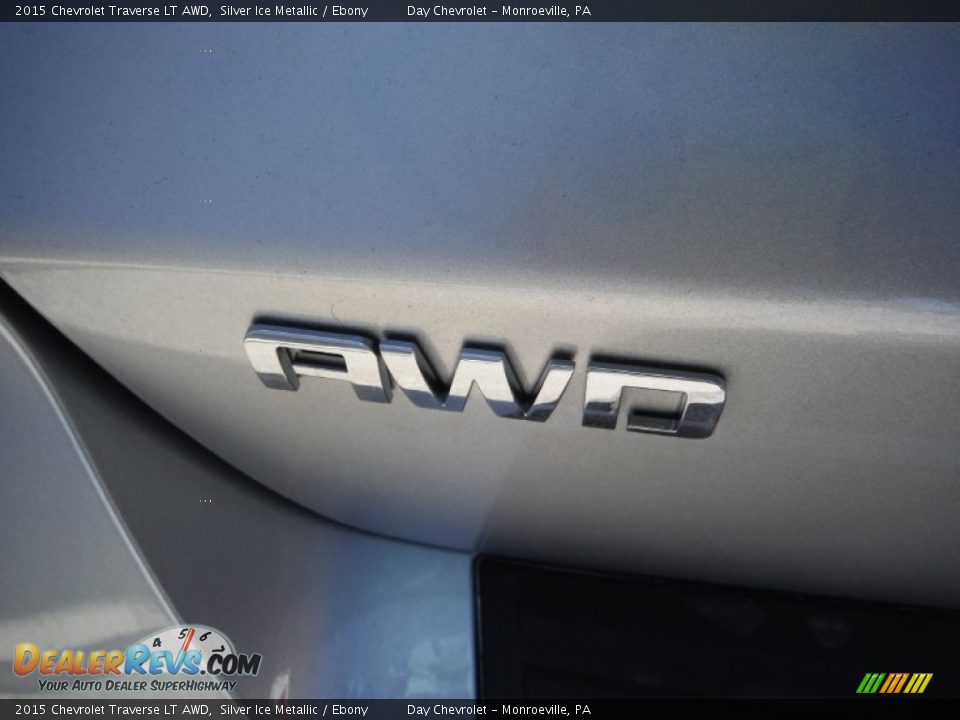 2015 Chevrolet Traverse LT AWD Silver Ice Metallic / Ebony Photo #8