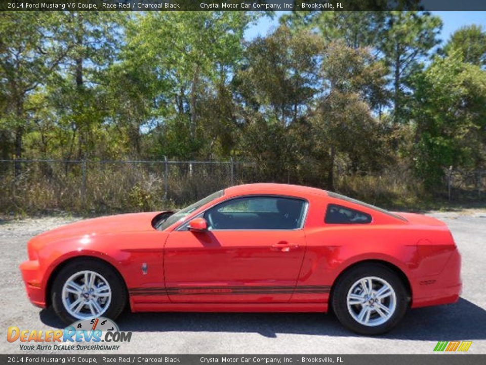 2014 Ford Mustang V6 Coupe Race Red / Charcoal Black Photo #2