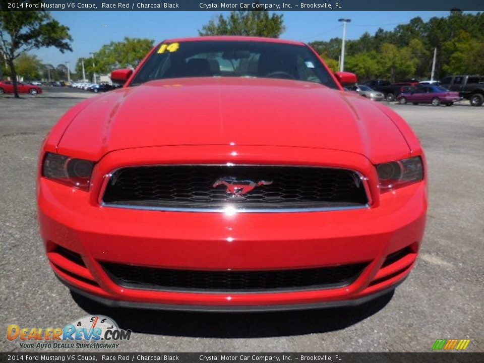 2014 Ford Mustang V6 Coupe Race Red / Charcoal Black Photo #13
