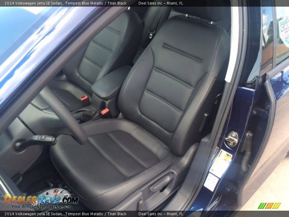 2014 Volkswagen Jetta SE Sedan Tempest Blue Metallic / Titan Black Photo #9