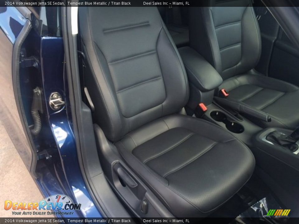 2014 Volkswagen Jetta SE Sedan Tempest Blue Metallic / Titan Black Photo #10