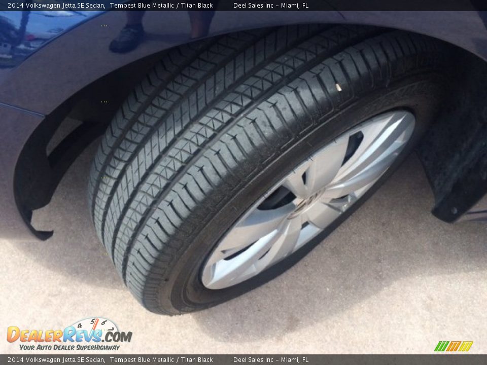 2014 Volkswagen Jetta SE Sedan Tempest Blue Metallic / Titan Black Photo #15