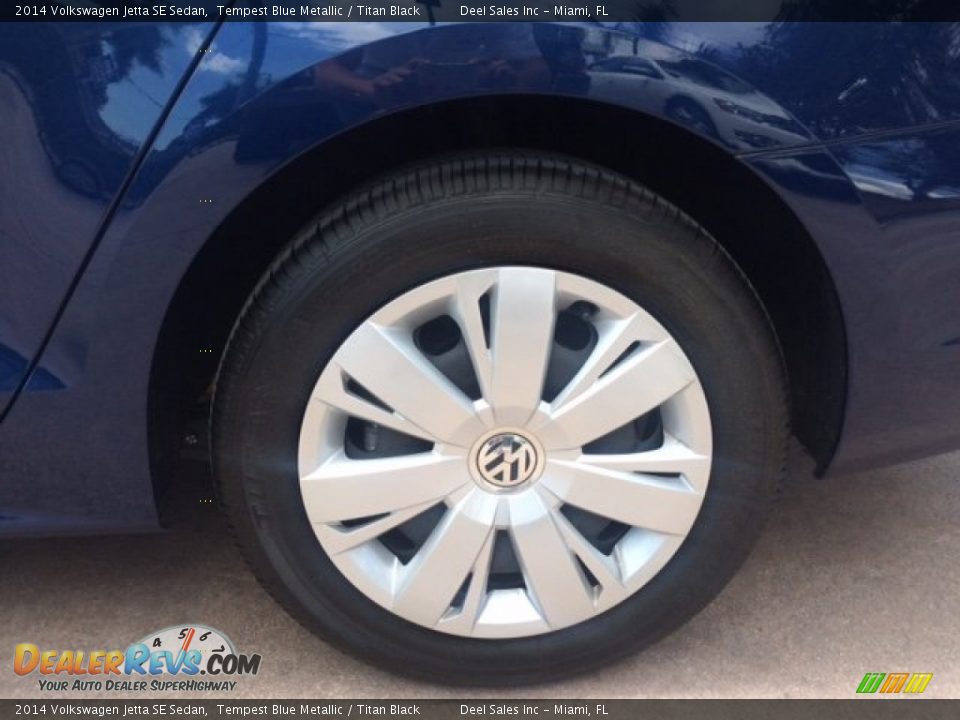 2014 Volkswagen Jetta SE Sedan Tempest Blue Metallic / Titan Black Photo #16