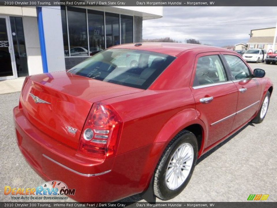 2010 Chrysler 300 Touring Inferno Red Crystal Pearl / Dark Slate Gray Photo #10