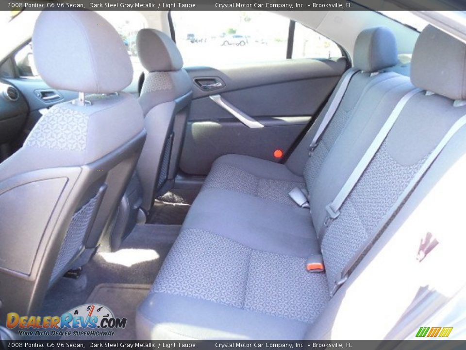 2008 Pontiac G6 V6 Sedan Dark Steel Gray Metallic / Light Taupe Photo #5