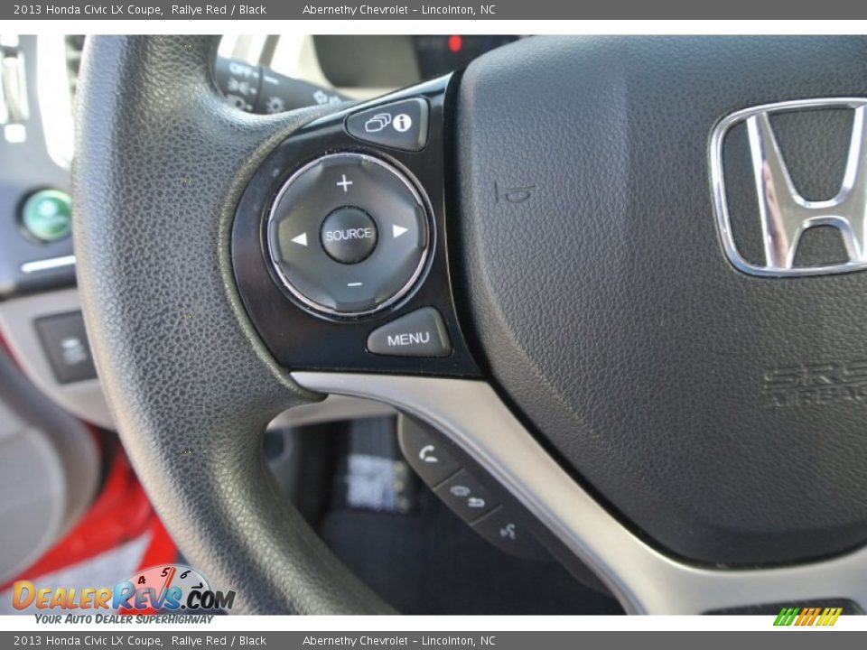 2013 Honda Civic LX Coupe Rallye Red / Black Photo #17