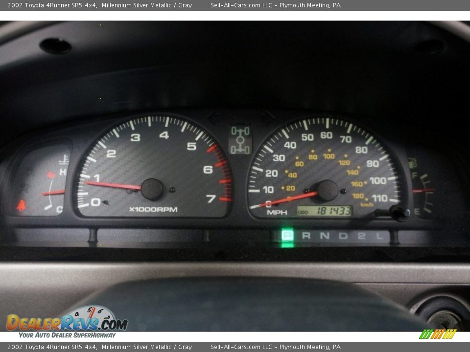 2002 Toyota 4Runner SR5 4x4 Millennium Silver Metallic / Gray Photo #25