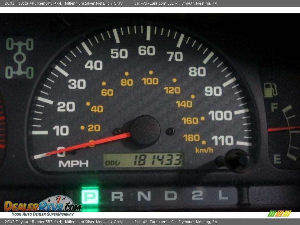 2002 Toyota 4Runner SR5 4x4 Millennium Silver Metallic / Gray Photo #26