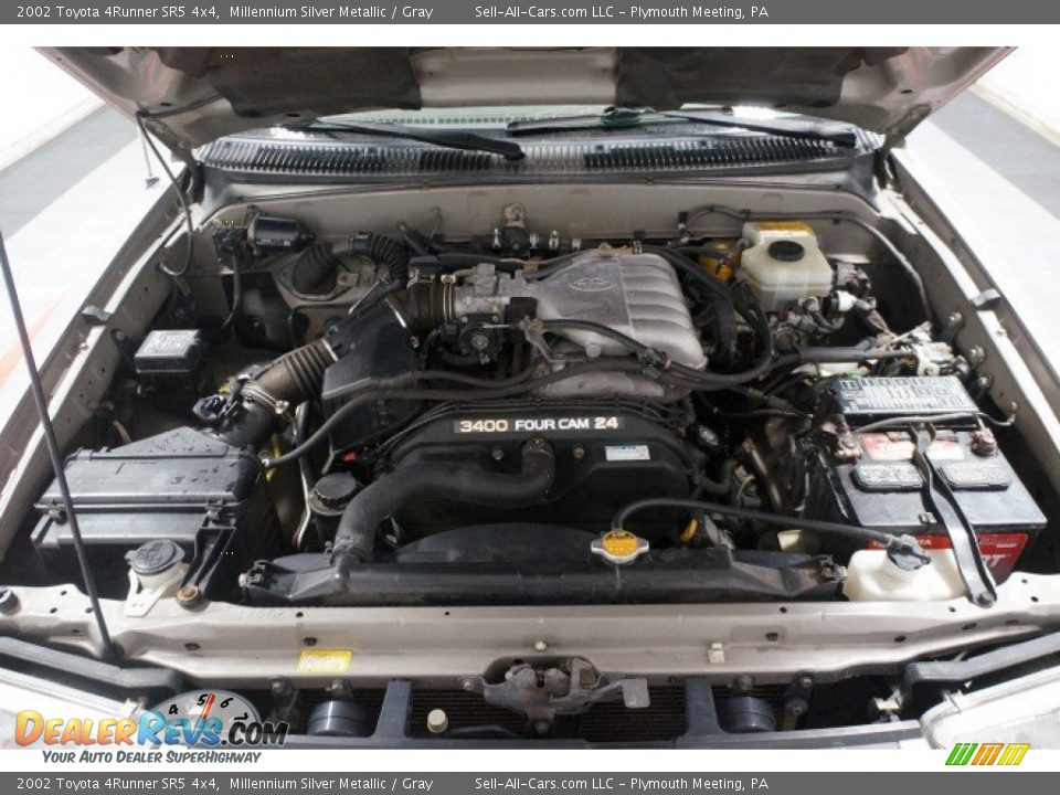 2002 Toyota 4Runner SR5 4x4 Millennium Silver Metallic / Gray Photo #30