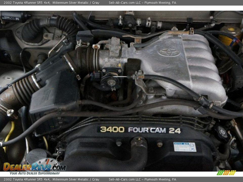 2002 Toyota 4Runner SR5 4x4 Millennium Silver Metallic / Gray Photo #31
