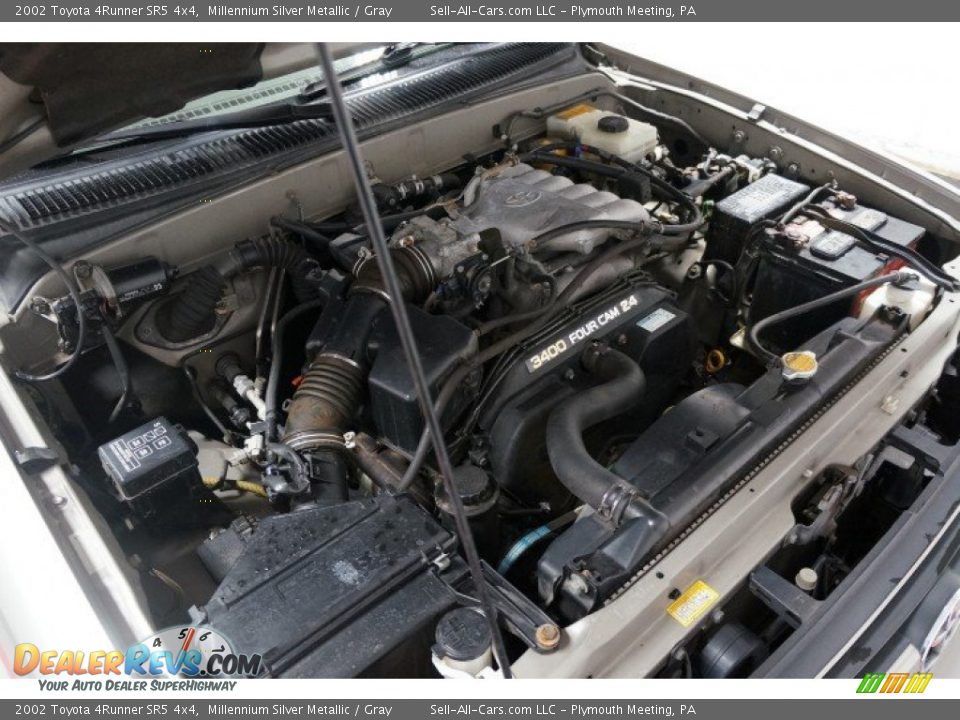 2002 Toyota 4Runner SR5 4x4 Millennium Silver Metallic / Gray Photo #32