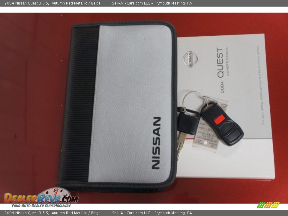 2004 Nissan Quest 3.5 S Autumn Red Metallic / Beige Photo #29