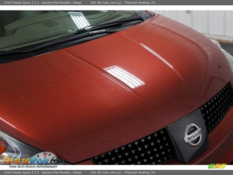 2004 Nissan Quest 3.5 S Autumn Red Metallic / Beige Photo #35