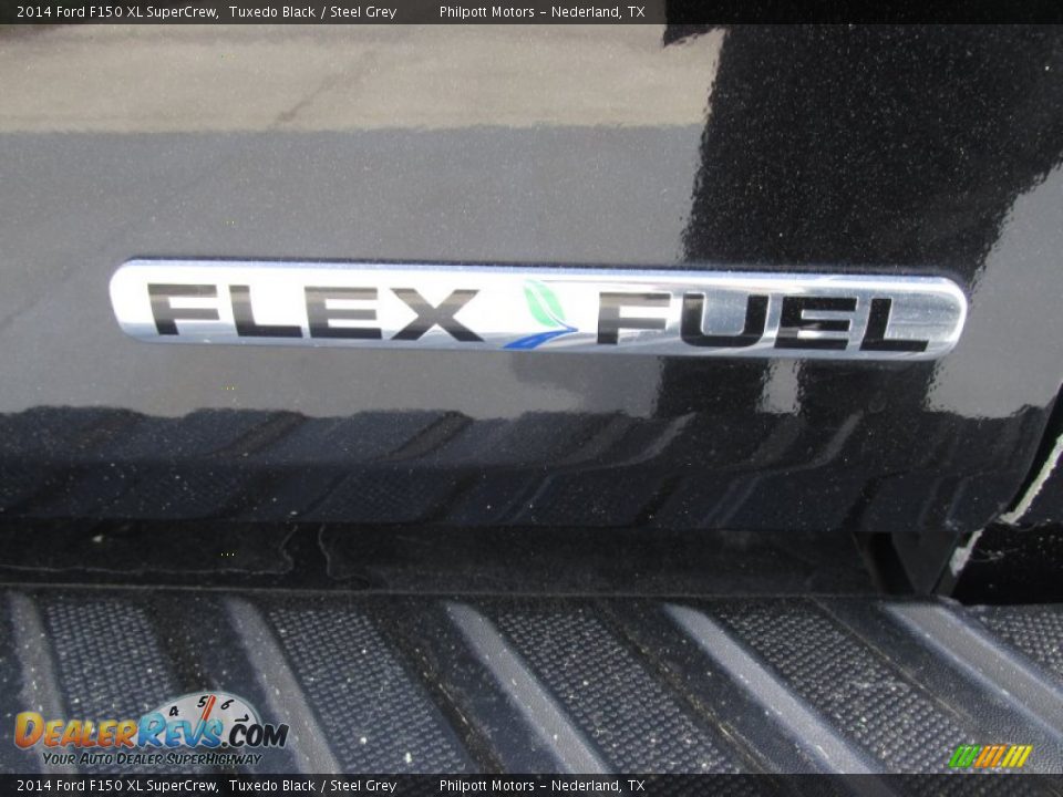 2014 Ford F150 XL SuperCrew Tuxedo Black / Steel Grey Photo #13