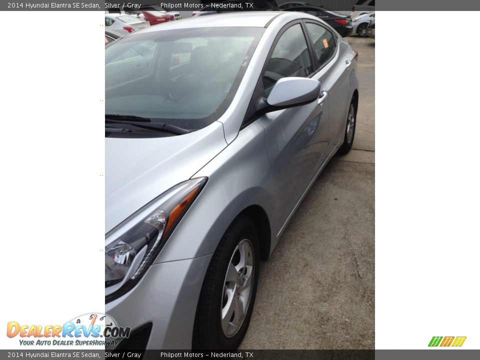 2014 Hyundai Elantra SE Sedan Silver / Gray Photo #4